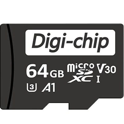 Image of 64GB Micro SD Memory Card for Samsung A52s, A53, A33 5G, Class 10 UHS 1 U3 MicroSDXC Digi Chip High Speed 90mb/s V30