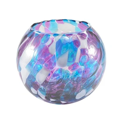 Image of The Milford Collection Friendship Nightlight Tea Light Holder Violet Small