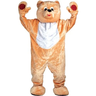Image of Wicked Costumes Adult Super Deluxe Teddy Bear Fancy Dress Mascot One Size