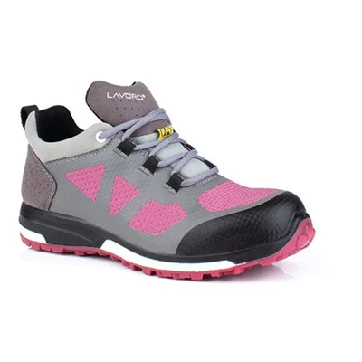 Image of Lavoro 1215.08 TT Range Leia Women Safety Trainer, ESD, CE, S3, HRO, SRC, Grey/Pink, 7 Size