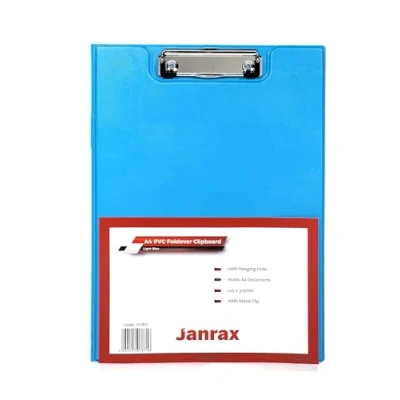 Image of A4 Light Blue Foldover Clipboard