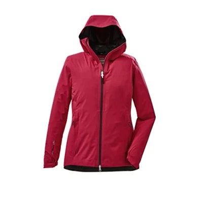 Image of Killtec Women&#039;s Kos 21 Wmn Jckt 2 1/2 Layer Functional Jacket with Hood, Rose, 42