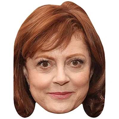 Image of Susan Sarandon (Hair Down) Celebrity Mask, Flat Card Face, Fancy Dress Mask