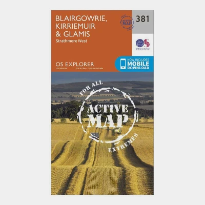 Image of Explorer 381 Blairgowrie, Kirriemuir &amp; Glamis Map With Digital Version