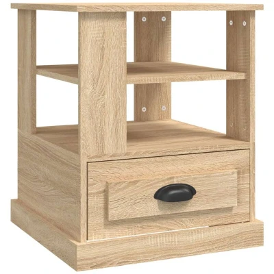 Image of vidaXL Side Table Sonoma Oak 50x50x60 cm Engineered Wood