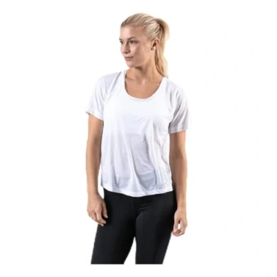 Image of Nike Women Breathe Miler Running Top White/Reflective Silver, X Small