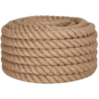 Image of vidaXL Jute Rope 10 m Long 30 mm Thick