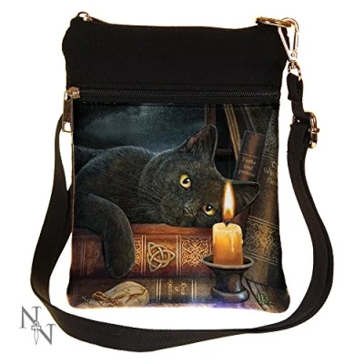 Image of Nemesis Now Witching Hour Lisa Parker Shoulder Bag 23cm Brown, PU and Canvas