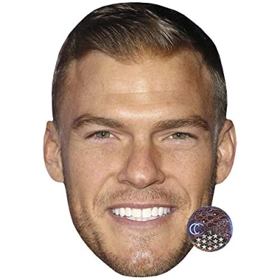 Image of Alan Ritchson Celebrity Mask, Flat Card Face, Fancy Dress Mask