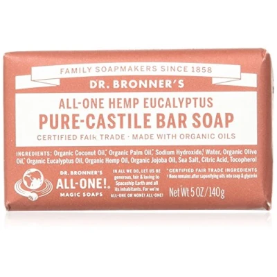 Image of Dr. Bronner&#039;s Eucalyptus Bar Soap Made with Organic Ingredients 141 g