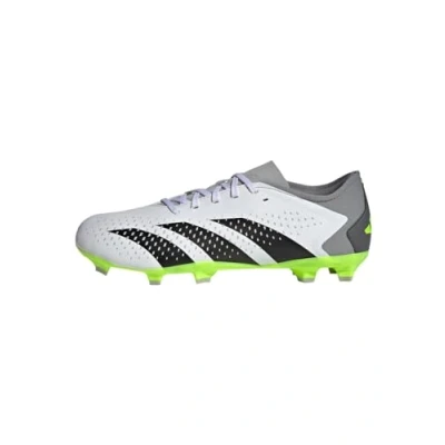 Image of adidas Unisex Predator Accuracy.3 L FG Football Shoes (Firm Ground), FTWR White/core Black/Lucid Lemon, 8 UK