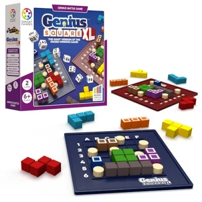 Image of SmartGames Genius Square XL, Battle Puzzle Game, 6+ Years