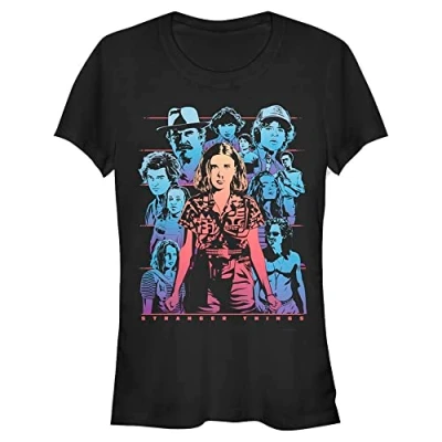 Image of Stranger Things Populous Gaze Women&#039;s Crew neck Black XL