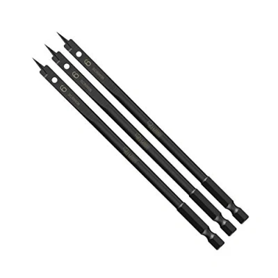 Image of 3 x SabreCut SCRIW06_3 6mm 152mm Impact Rated Flat Wood Spade Bits Compatible with Bosch Dewalt Makita Milwaukee and Many Others