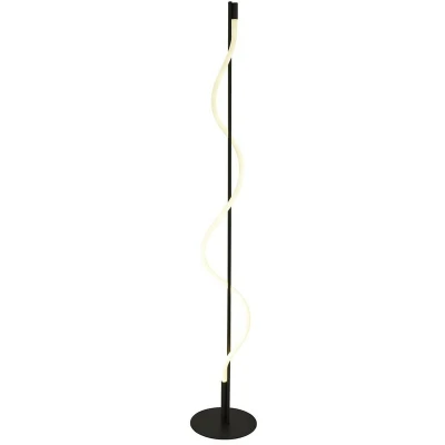 Image of Serpent 1 Light LED Table Lamp, Black, Acrylic 2700K
