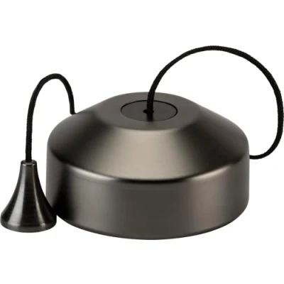 Image of KnightsBridge 1 way 10 150W (5 100W LED) Trailing edge pull cord dimmer switch smoked bronze