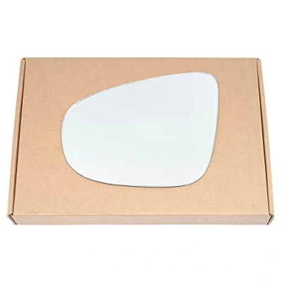 Image of Less4spares Wing Mirror Glass Left Compatible with VW Golf mk6 2009 2012 STICK ON Passenger Near Side Convex