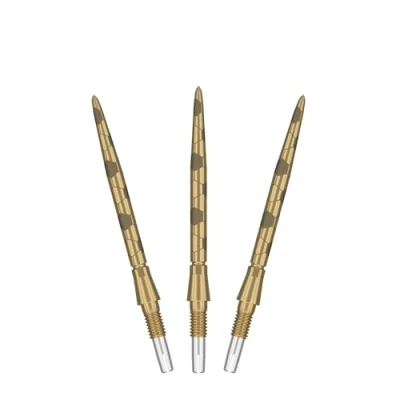 Image of TARGET Darts Swiss Point Storm Steel Dart Points, Onyx (3 Pack Set of Tips) 30MM Gold Change Spare Tips, Professional Accessories