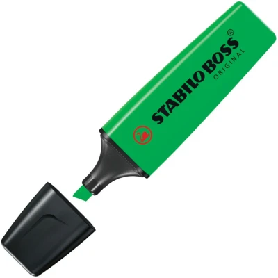 Image of Highlighter STABILO BOSS ORIGINAL Pack of 10 Green