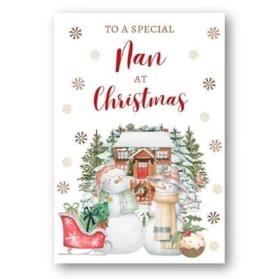 Image of Second Ave Nan Christmas Snowmen Winter Xmas Holiday Festive Greetings Card