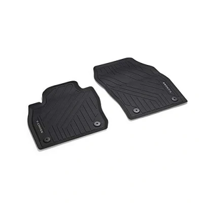 Image of Volkswagen 2GM06150282V All Weather Mats Rubber Floor 2X Front with T Cross Lettering