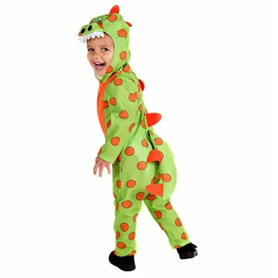 Image of Fun Shack Toddler Dinosaur Costume Green Fancy Dress Halloween Costumes 3 4 Years
