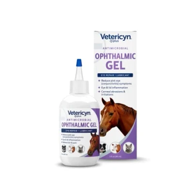 Image of Vetericyn Plus All Animal Antimicrobial Ophthalmic Gel Eye Product For Dogs And Cats Relieves Redness Irritation From Allergies. 89 Ml
