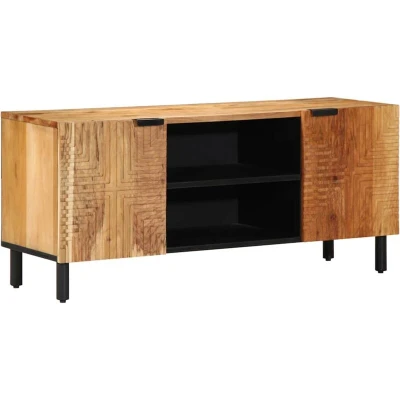 Image of vidaXL TV Cabinet 105x33x46 cm Solid Wood Acacia