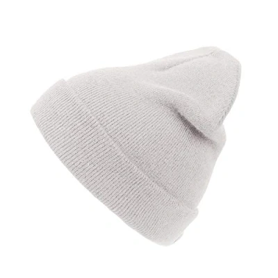 Image of Atlantis Wind Double Skin Beanie with Turn Up (One Size) (White)