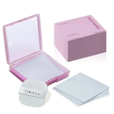 Image of 1000 Pieces Oil Blotting Sheets for Face, Clean and Clear Absorbing Sheets, Papers Face (Lavender)