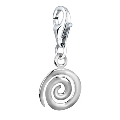 Image of Nenalina Charm Spiral Pendant, for All Brands of Bracelets and Necklaces, Made 925 Sterling Silver, 713271 000