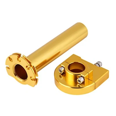 Image of KIMISS universal throttle Twist Grips,7/8&quot; 22mm Handlebar Grips Accelerator for Motorcycle Scooter Dirt Bike (Gold)//motorcycle gold
