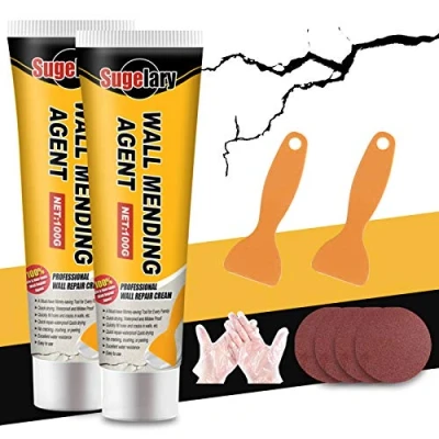 Image of Wall Repair Cream, Mildewproof Agent Kit Filler White Drywall Patch for Repairing Crack, Holes, Peeling, Graffiti, Quick Drying Paste (200g)