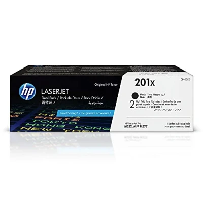 Image of HP 201X 2 pack High Yield Black Original LaserJet Toner Cartridges