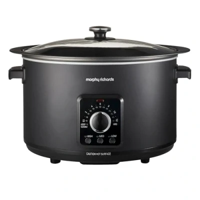Image of Morphy Richards Easy Time 6.5L Slow Cooker Black
