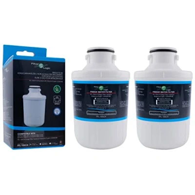 Image of 2X FilterLogic FFL 105CH Fridge Water Filter Cartridge Compatible with Microfilter MFCMG14211FR / MFCMG14211F fits Hotpoint C00300448, SXBD922FWD, SXBD925FWD, Caple CAFF205 SBS Refrigerator