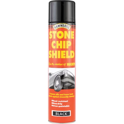Image of Hammerite Stone Chip Shield 600ml Aerosol Black