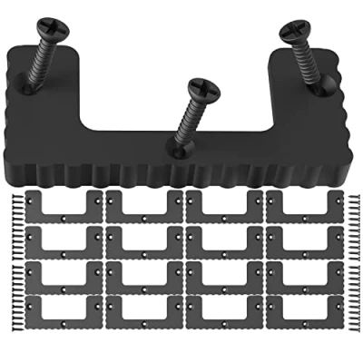 Image of NyVoozy Milwaukee Packout Cleats, 16PCS Cleat &#039;n&#039; Feet Cleats Compatible with System, MountTool Box Storage System Anywhere (Black)