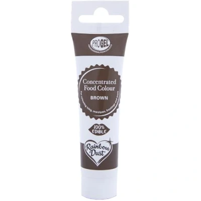 Image of Rainbow Dust ProGel® Concentrated Food Colour, Brown Colouring Gel For Baking and Cake Decorating, 25g Tube