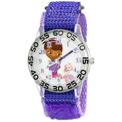 Image of Disney Kids&#039; W001684 Doc McStuffins Analog Display Quartz Purple Watch