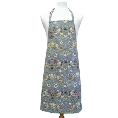 Image of William Morris Strawberry Thief Blue Acrylic Apron