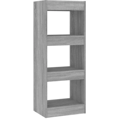 Image of vidaXL Book Cabinet/Room Divider Grey Sonoma 40x30x103 cm Engineered Wood