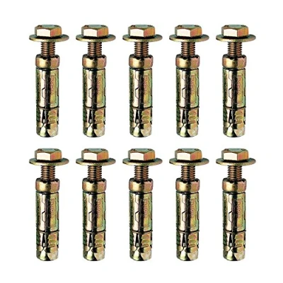 Image of M8 x 25mm Loose Bolt Shield Anchor Heavy Duty Wall Plug Pack 10