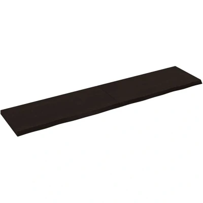 Image of vidaXL Table Top Dark Brown 180x40x(2 4) cm Treated Solid Wood Oak