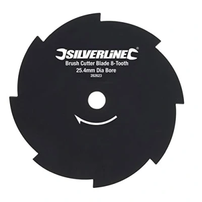 Image of Silverline Brush Cutter Blade 8 Tooth 254mm / 10&quot; Dia 25.4mm 1&quot; Bore