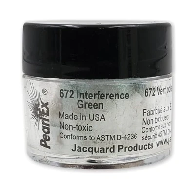 Image of Jacquard Pearl Ex Powdered Pigments 3g Interference Green