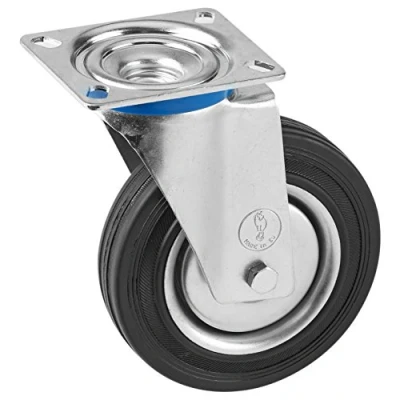 Image of Metafranc 800910 Swivel Castor Diameter 160 mm, 135 x 105 Solid Rubber, Roller Bearing