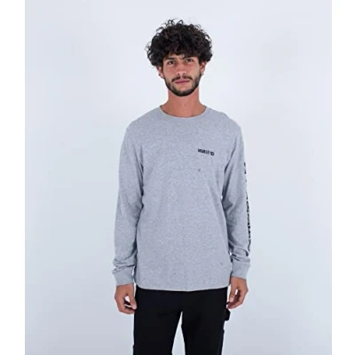 Image of Hurley Men&#039;s Evd the Box Ls T Shirt, H063, M UK