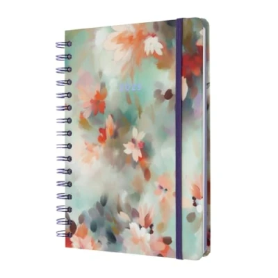 Image of Kokonote Diary 2025 A5 Week To View Vivid Flora January December Planner With Stickers &amp; Bookmarks Diary, View, Van Gogh Gifts