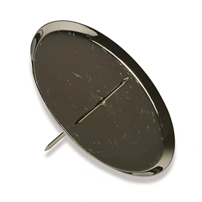 Image of riffelmacher &amp; weinberger christbaumschmuck fabrik gmbh&amp;co.kg 10787 Advent Stakes, Metal, Diameter 100 mm, Pack of 4, Silver, 10 cm